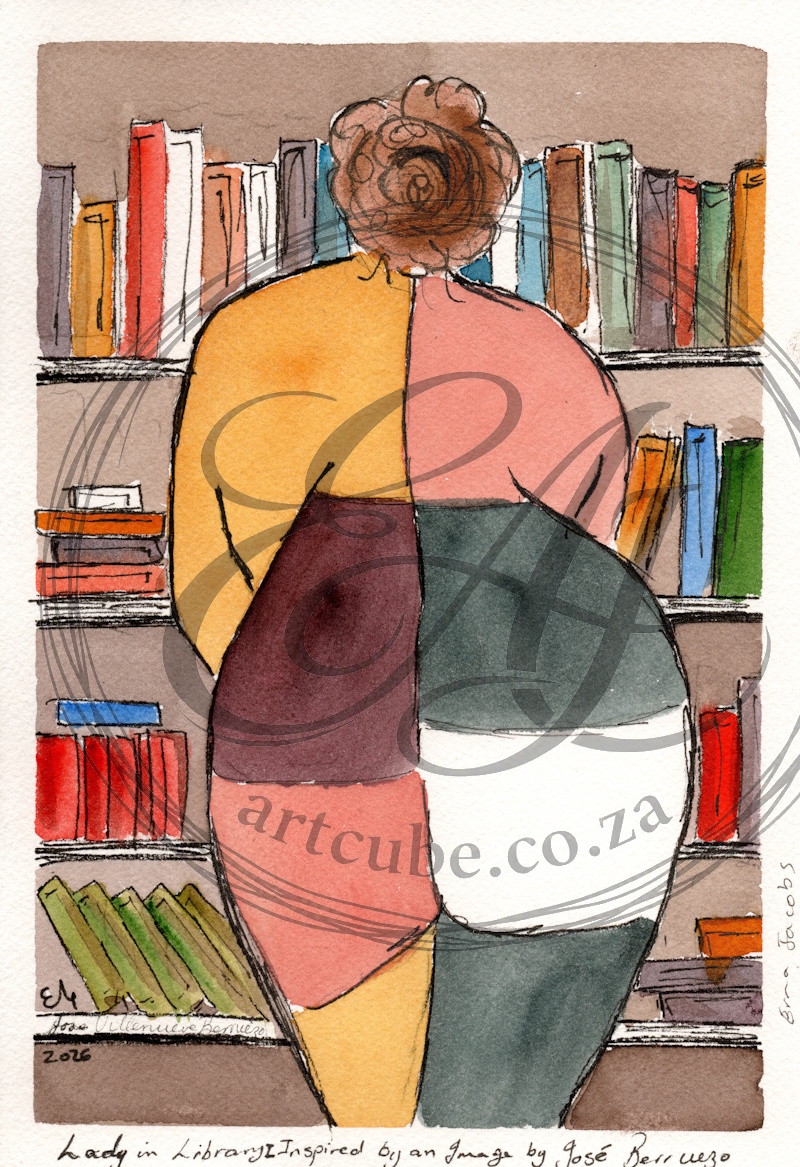 Lady in Library